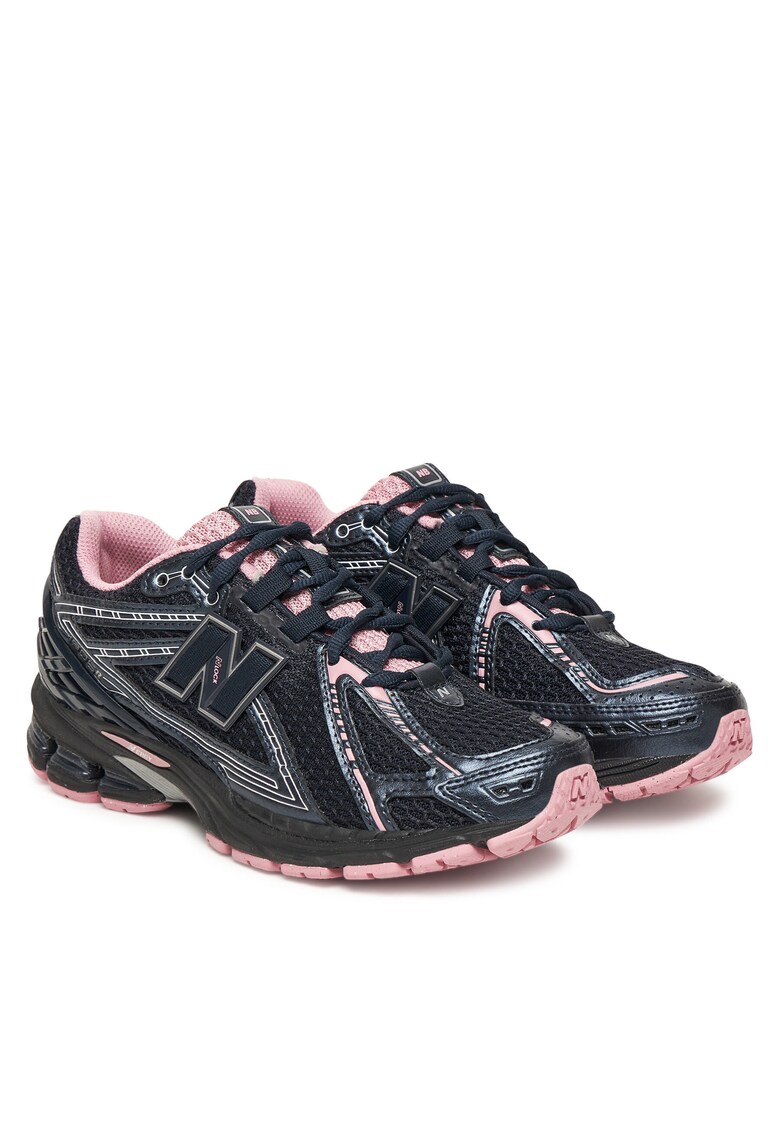 Pantofi copii - unisex - piele ecologica si plasa - albastru roz