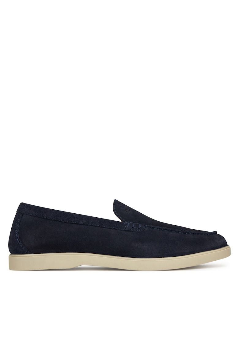 Mocasini barbati piele naturala - Bleumarin