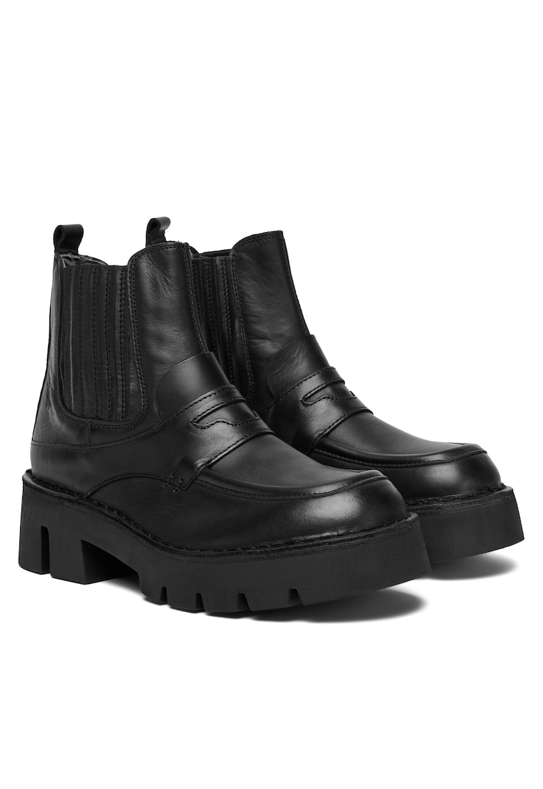 Fly London Botine dama P211159001 - Piele naturala - Negru