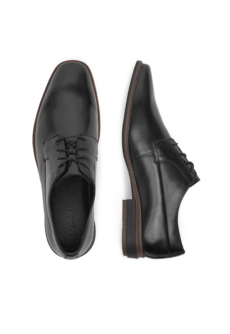 Pantofi barbati - ZAHARY-03A - piele naturala - negre