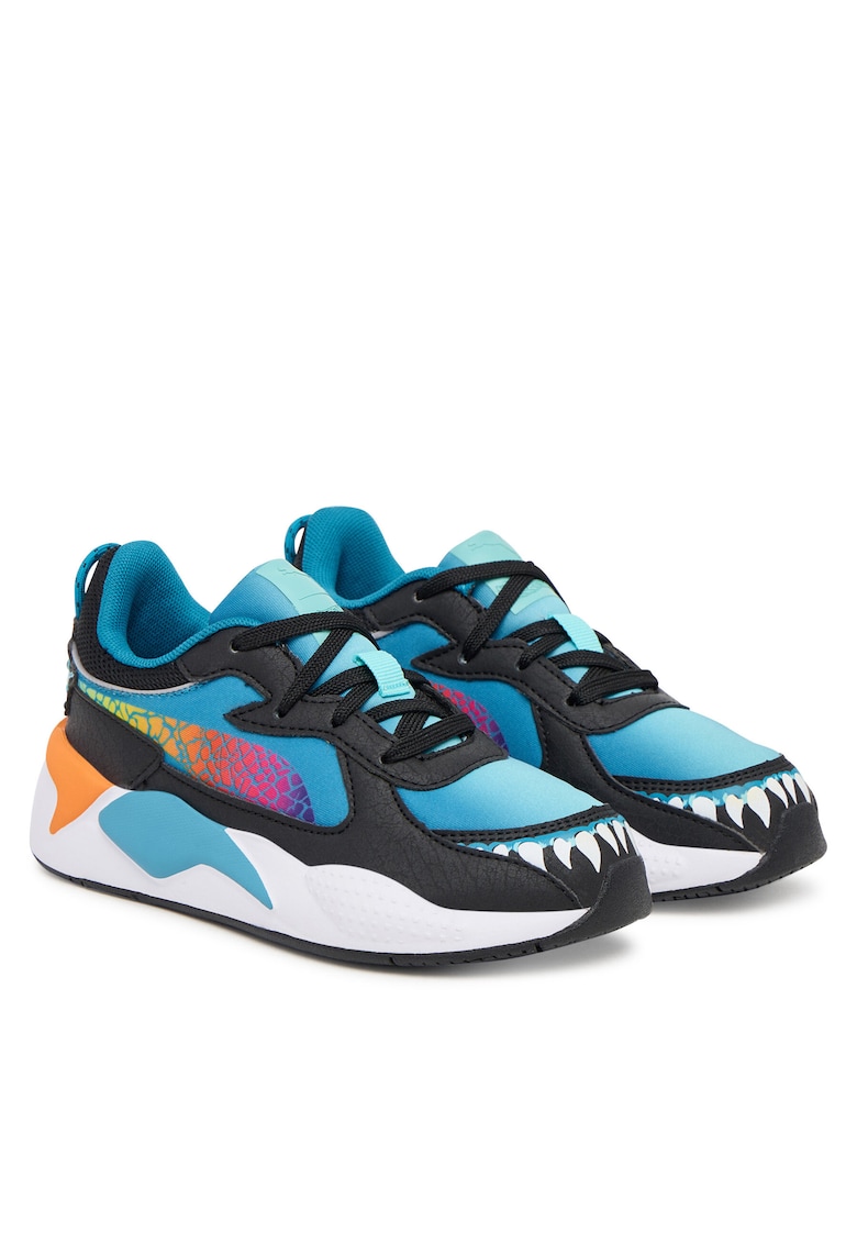 Pantofi sport copii - Rs-X Hot Wheels 2 Ps - albastru tropical/orange glo - textil -