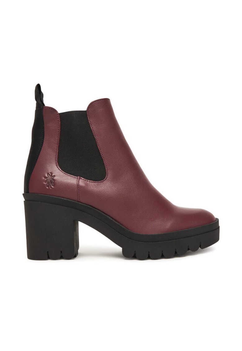 Fly London Botine dama P144520025 - Piele naturala - Visiniu