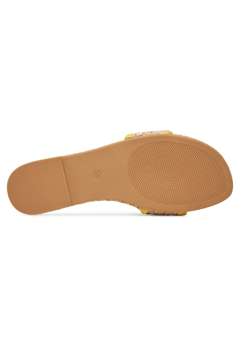 Papuci galbeni - piele ecologica - model BP6097-5