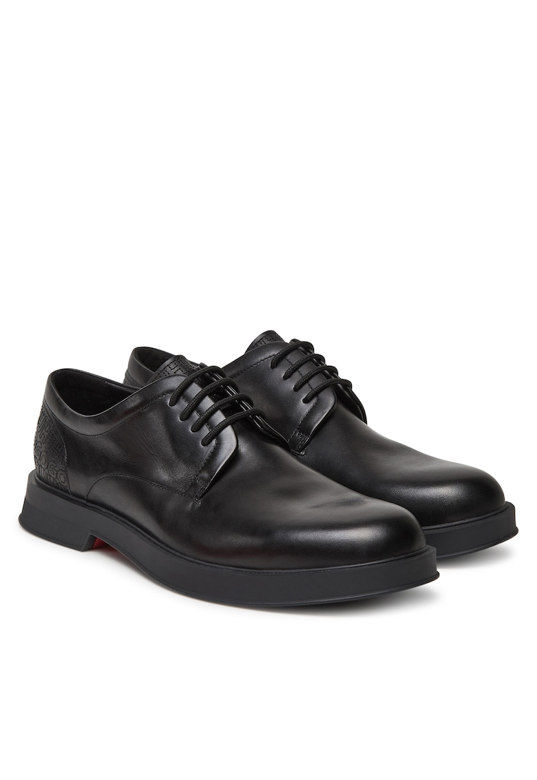 Pantofi barbati - piele naturala - negru - Negru