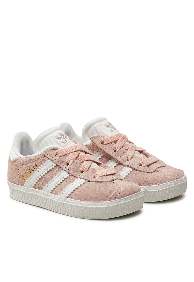 Pantofi sport copii - Gazelle Cf El I IH03 - piele naturala - roz - alb -