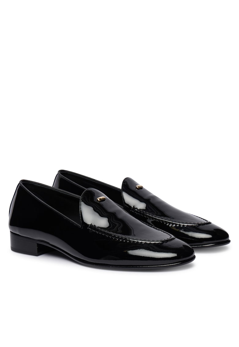Mocasini barbati - piele naturala - negri