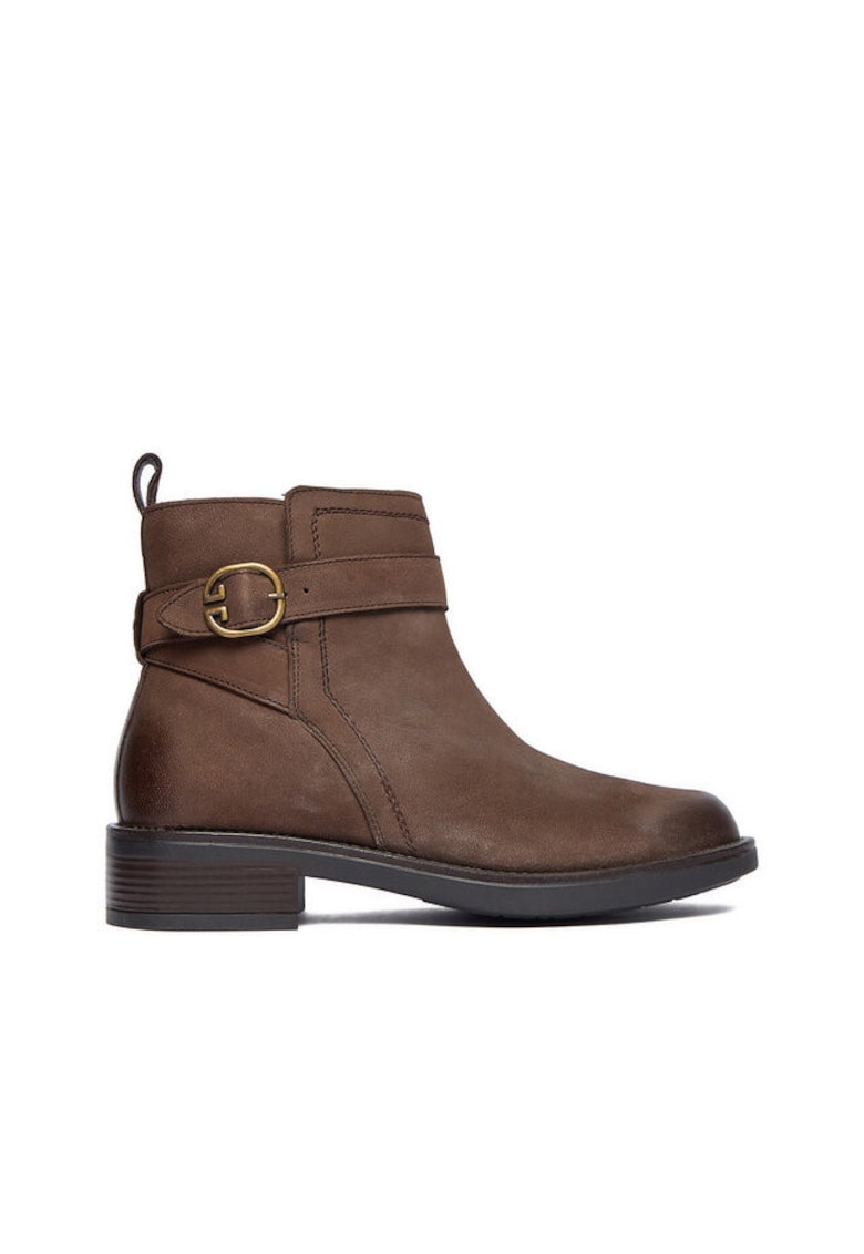 Botine dama piele naturala - maro