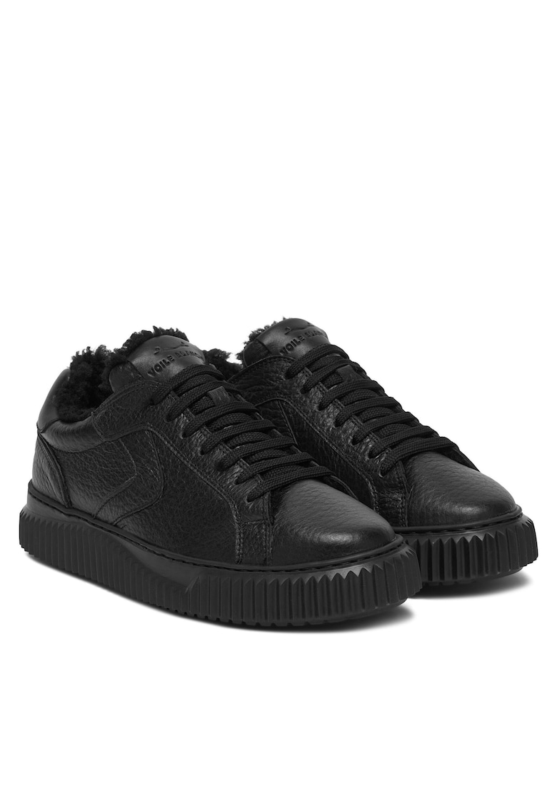Pantofi dama - negru - piele naturala - model Lipari Fur