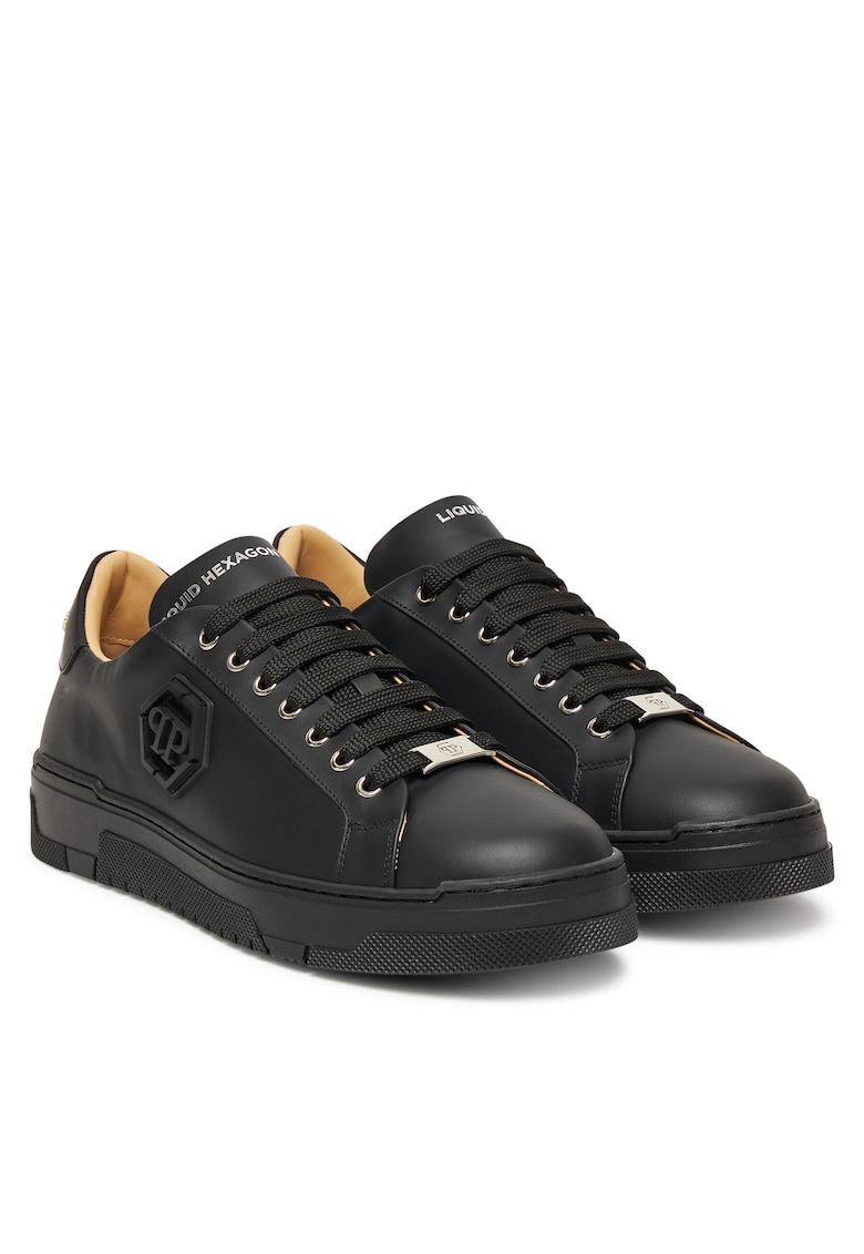 Tenisi barbati piele naturala - negru - USC0722