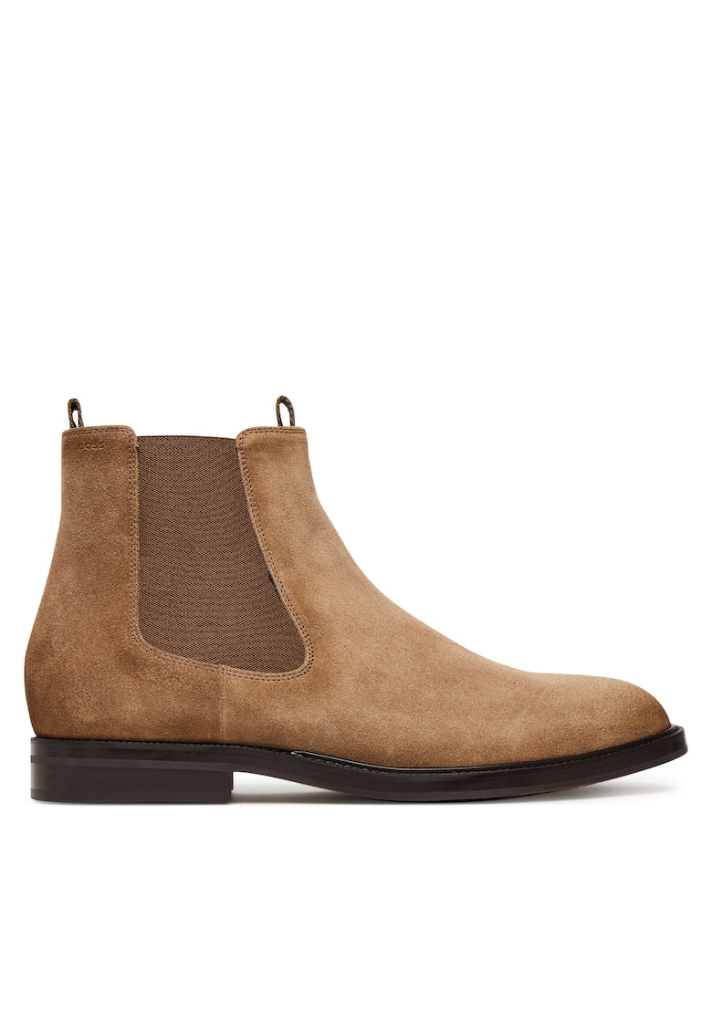 Boss Ghete barbati piele naturala - bej - scurte