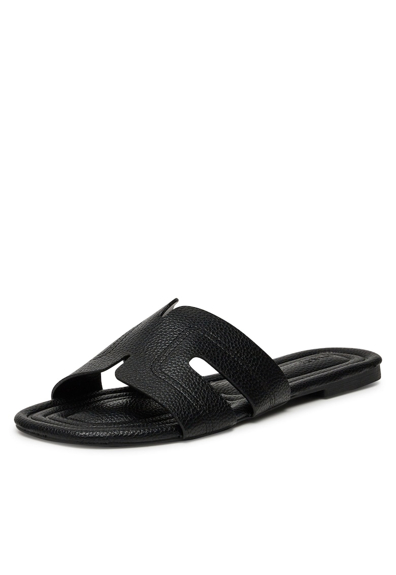 Papuci dama - negru - material sintetic
