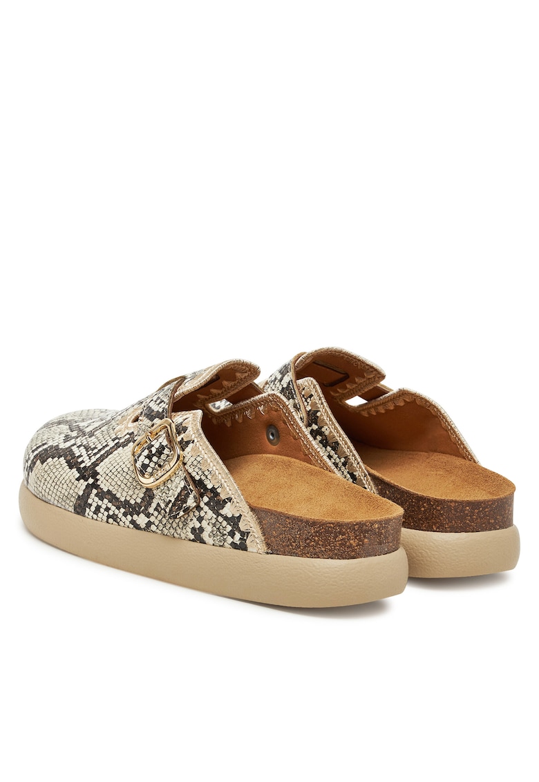 Saboti dama - model Noelle Chunky - piele ecologica - Off White