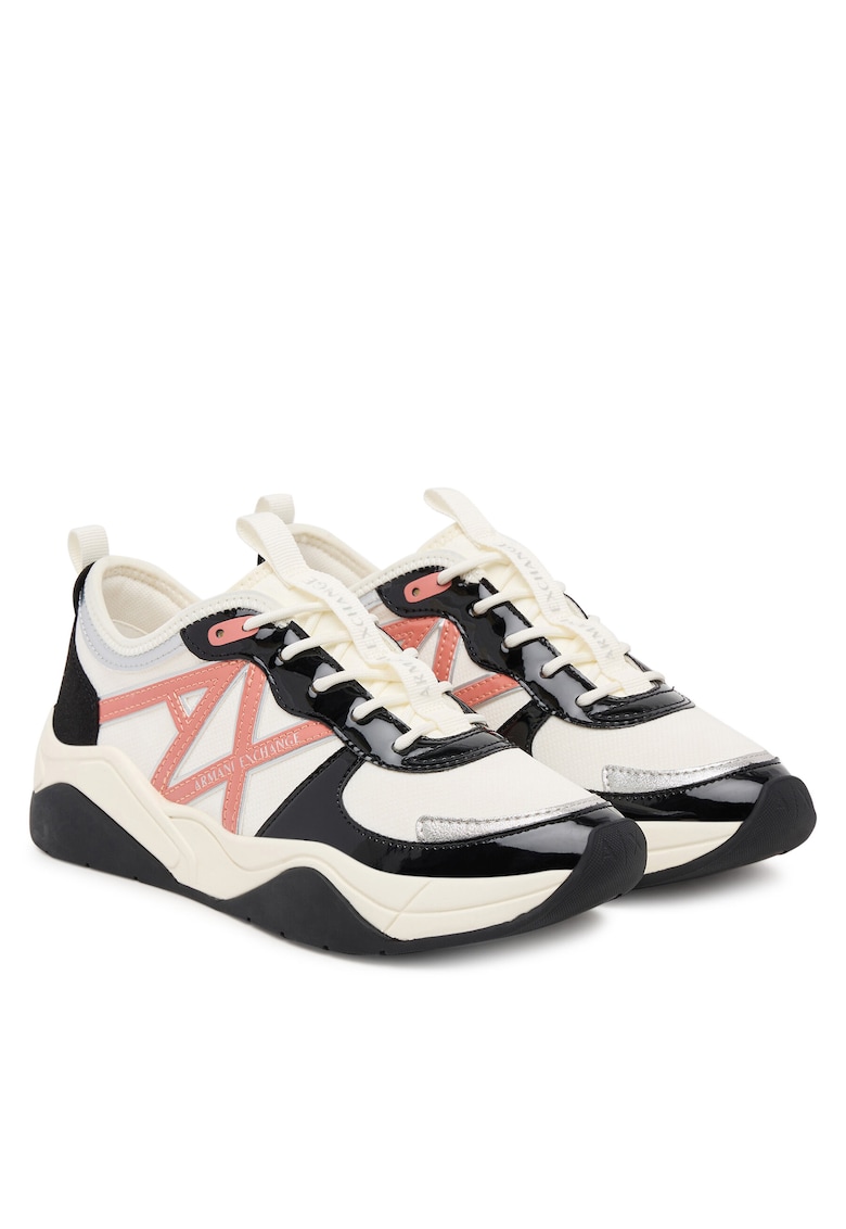 Pantofi sport dama - XDX039 XV311 MZ287 - alb/negru - tesatura