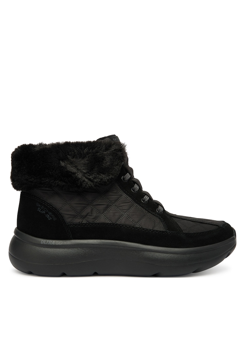 Skechers Дамски ботуши 144841/BBK - черни - текстил -