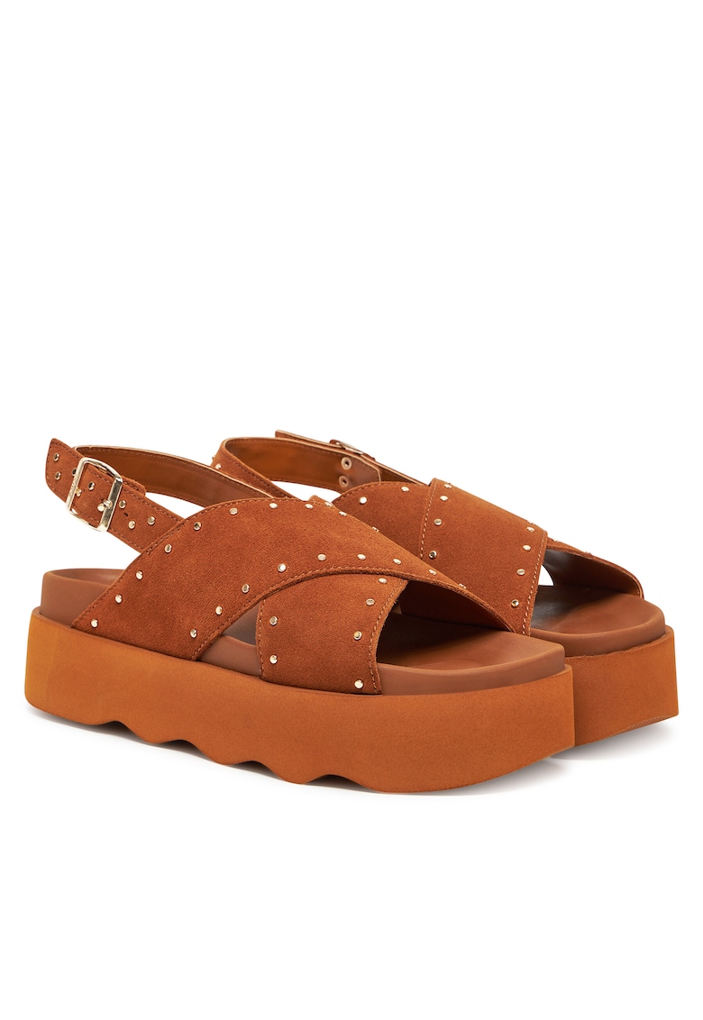Sandale dama - Cognac 1175 - piele naturala