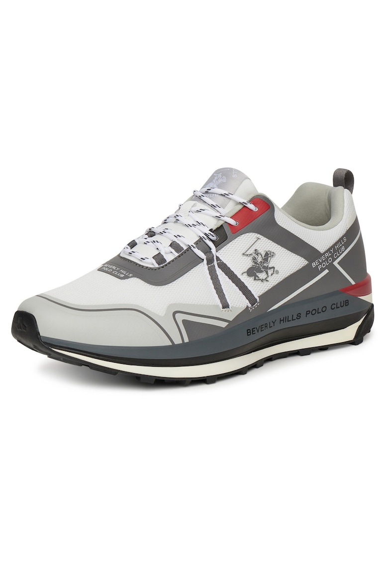 Pantofi barbati alb\gri -