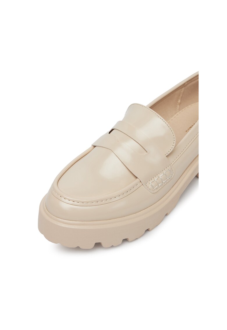 Mocasini dama - bej - piele ecologica LE601-2