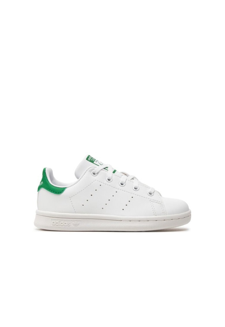Pantofi copii Stan Smith - piele ecologica - alb/verde - Alb/Verde