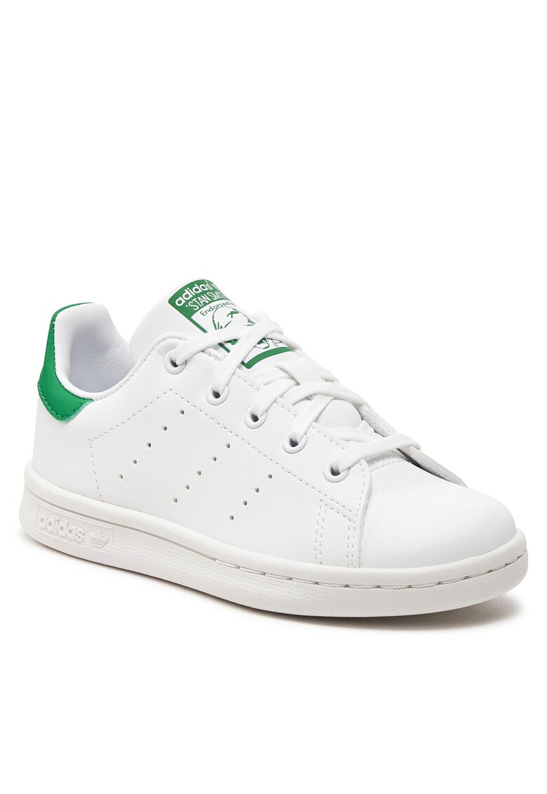 Pantofi copii Stan Smith - piele ecologica - alb/verde - unisex