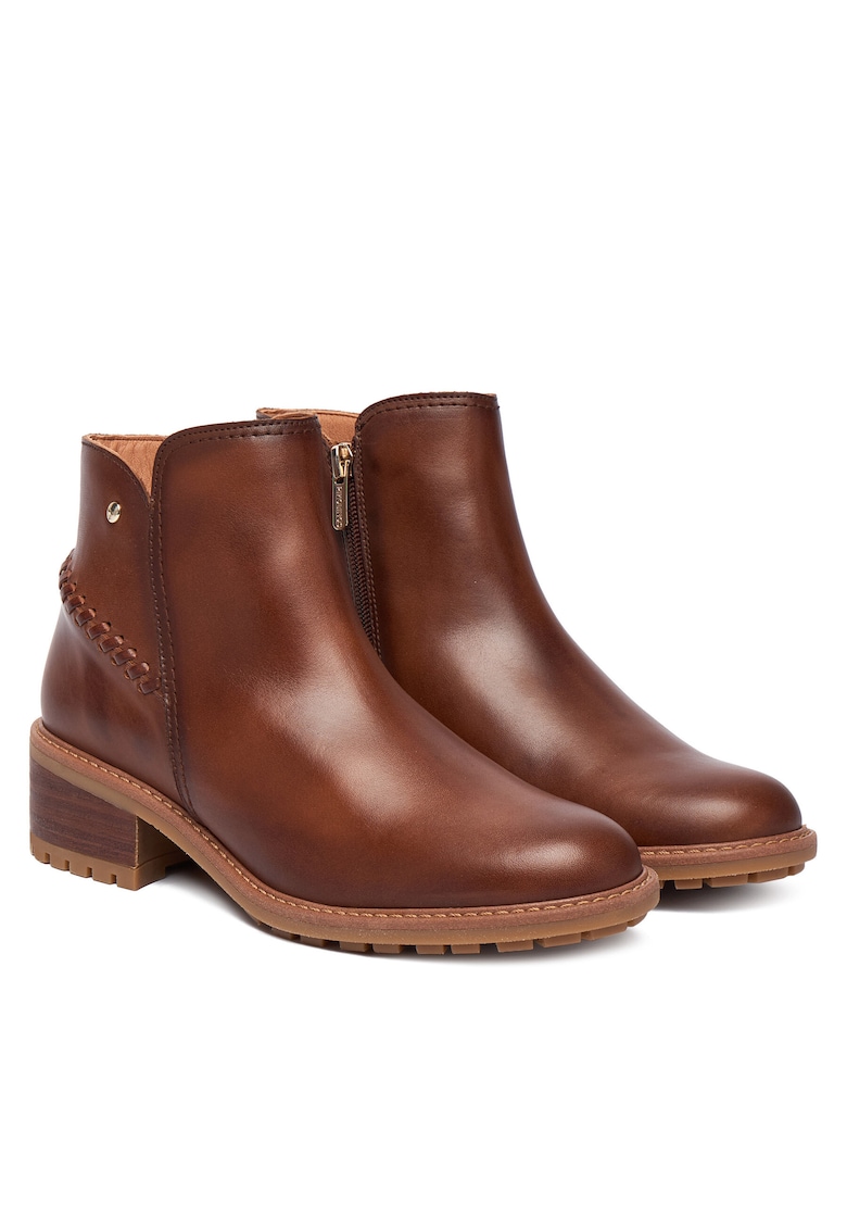 Botine dama 202 W0D-8871 - Piele naturala - Maro