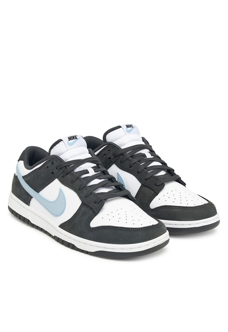 Tenisi barbati Dunk Low - piele naturala - alb/albastru