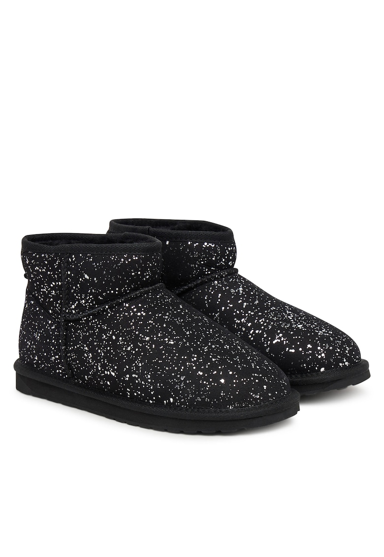 Saboti dama - piele naturala - negru -