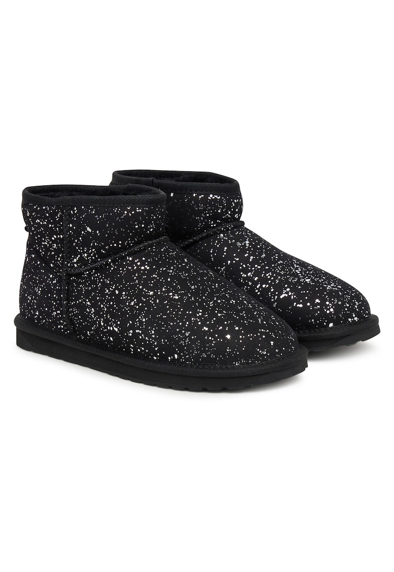 Saboti dama - piele naturala - negru -