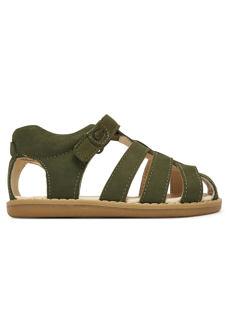 Sandale copii - khaki - piele naturala