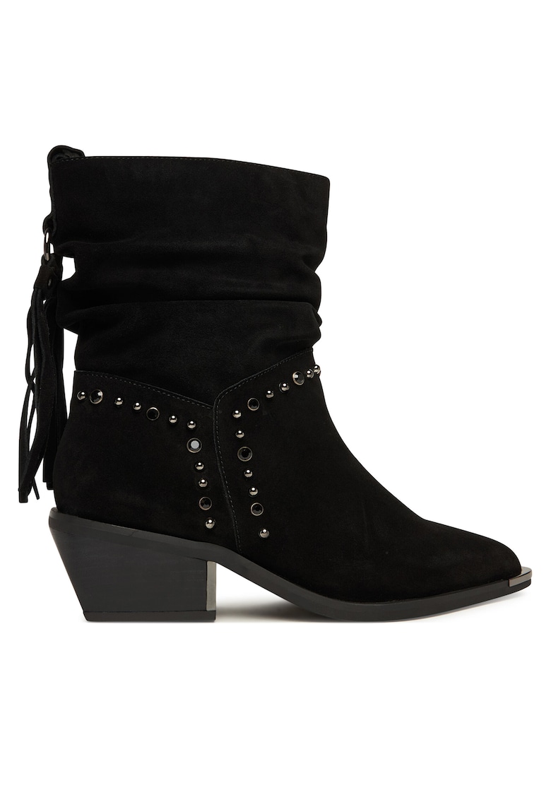 Botine dama I250917 - Piele naturala - Negru