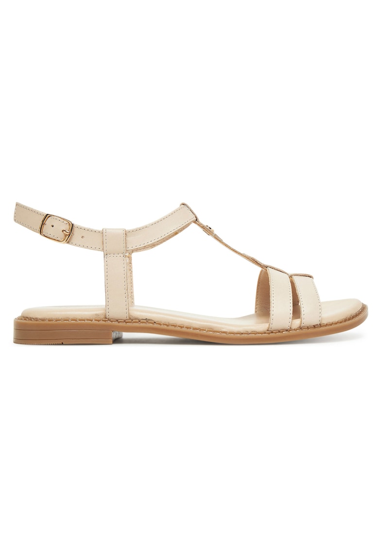 Sandale dama EST-AFIONA-10 - piele naturala - bejfwq - Bej