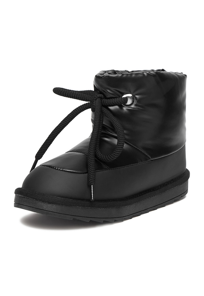 Ghete de zapada fete - textil - negru