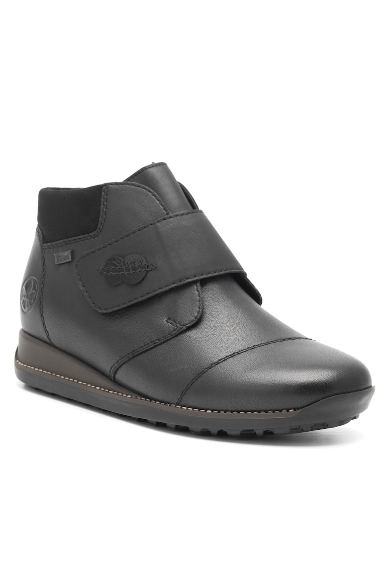 Botine negre din piele naturala - Negru