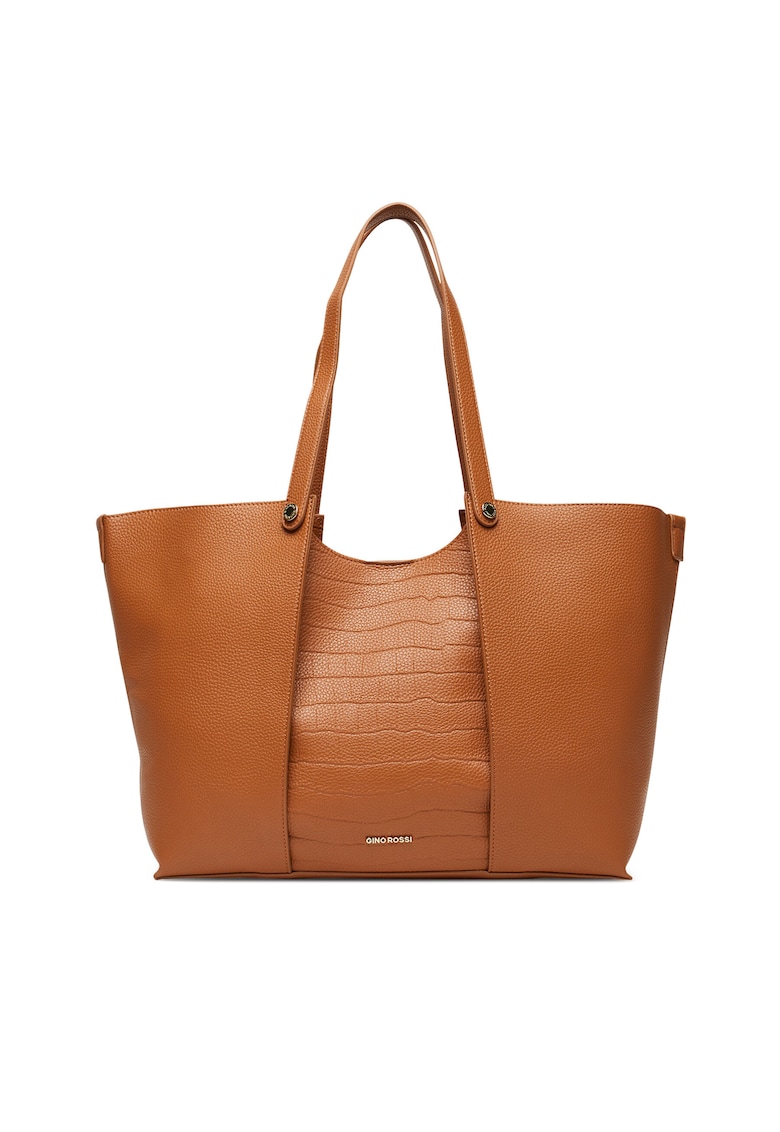 Geanta dama C-LX10146 - culoare bruna - material textil