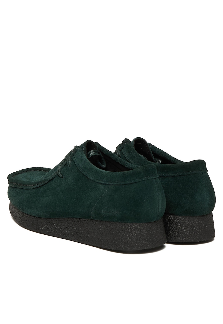 Cizme scurte dama - WallabeeEVOSh - piele intoarsa - verde