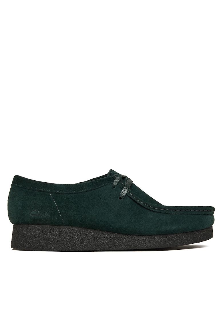 Mocasini dama - Wallabee EVO - piele naturala - verde inchis - suede