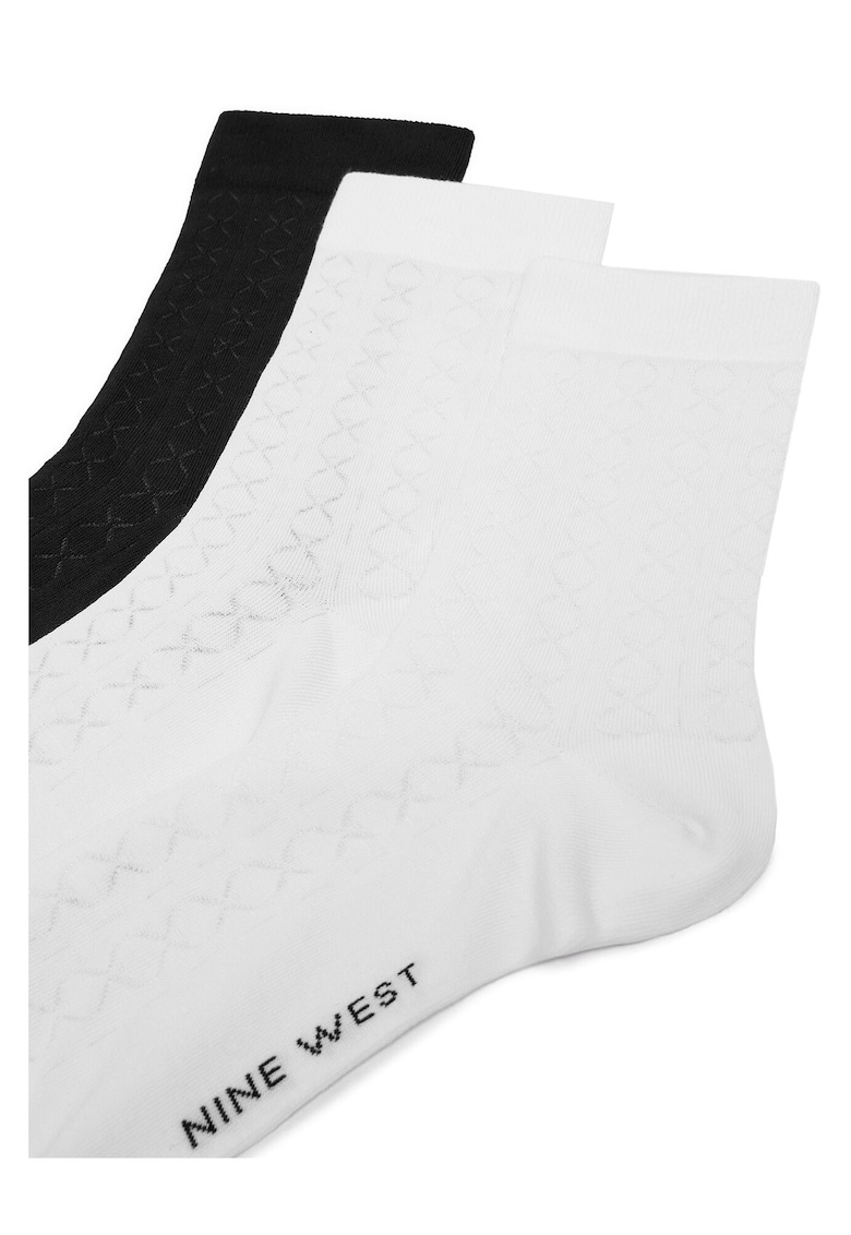 Sosete dama lungi - alb - set