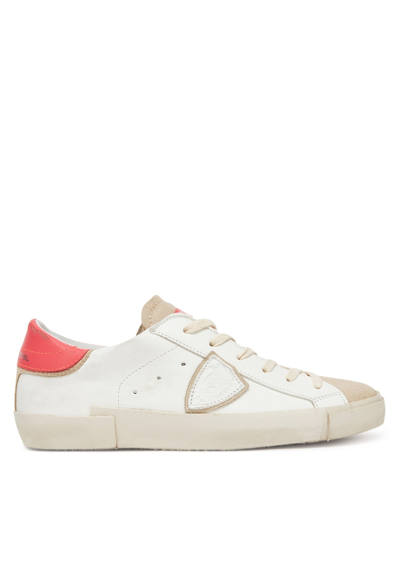 Tenisi dama A009783 - piele naturala - alb/bej