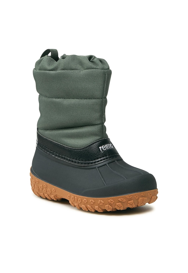 Ghete sport copii - plastic - negru/verde -