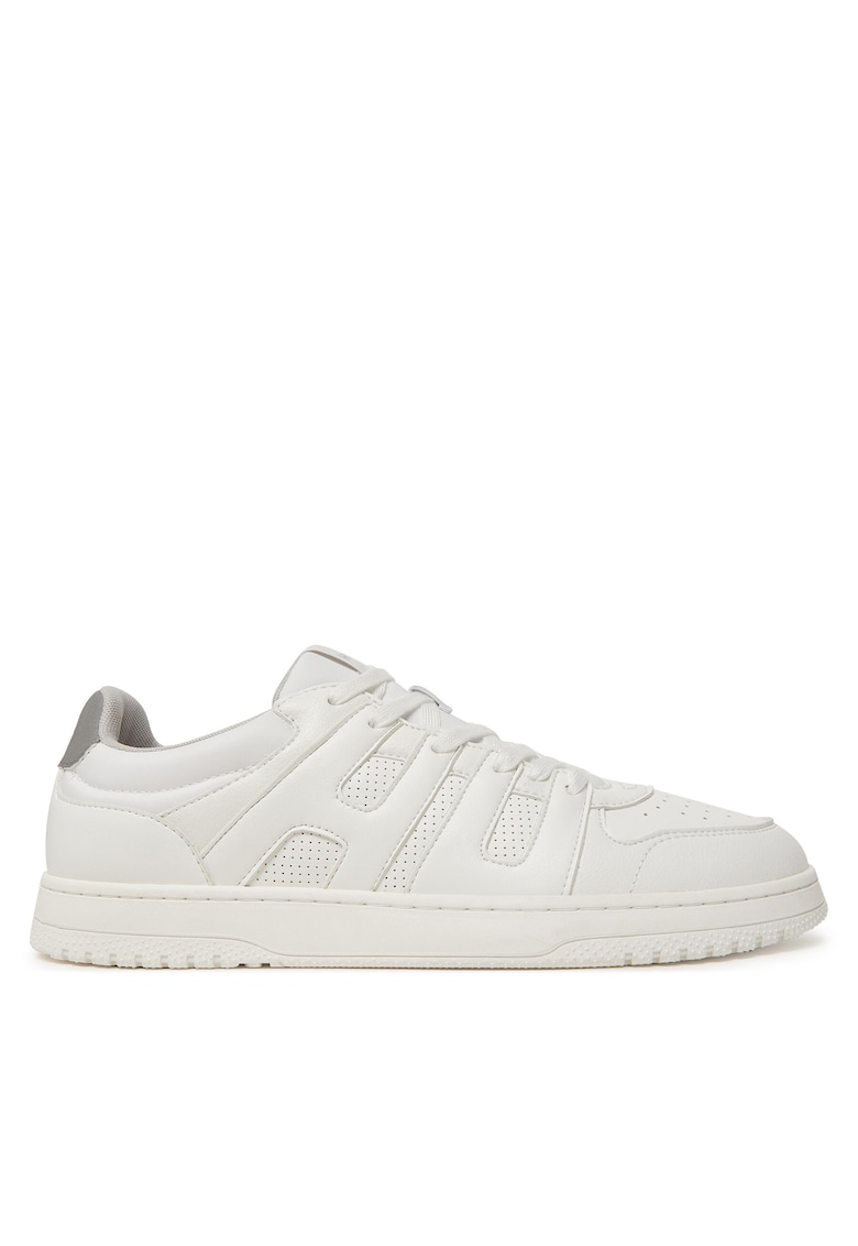 Tenisi barbati Open White 121 - piele ecologica - alb -
