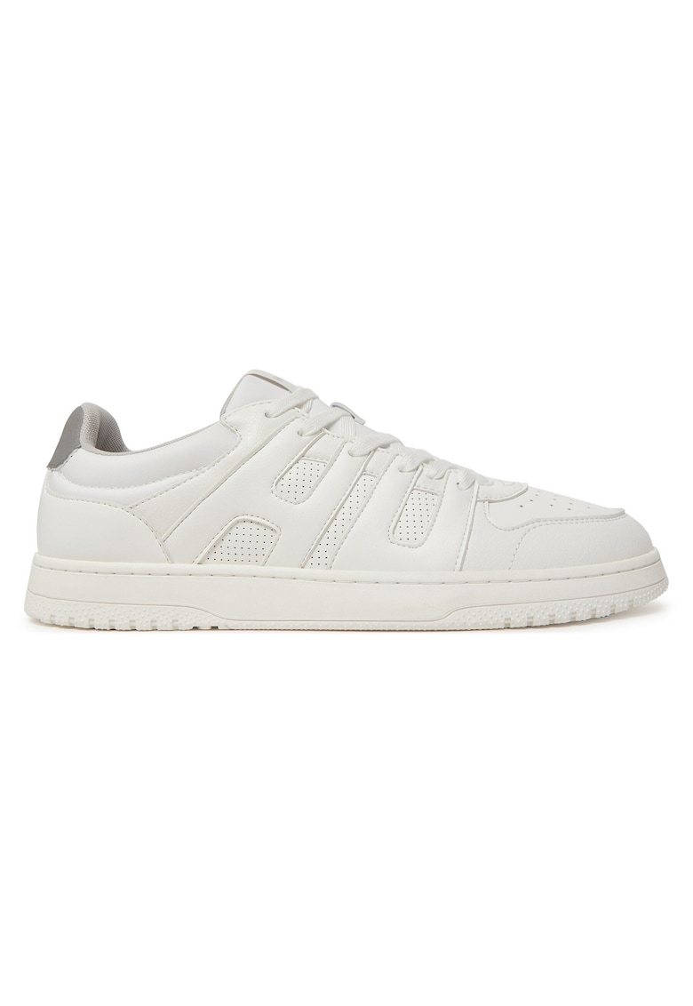 Tenisi barbati Open White 121 - piele ecologica - alb -