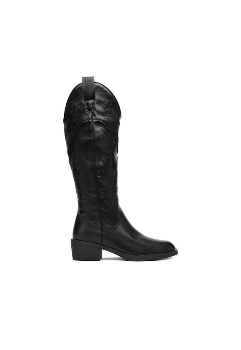 Cizme dama - cowboy - negru