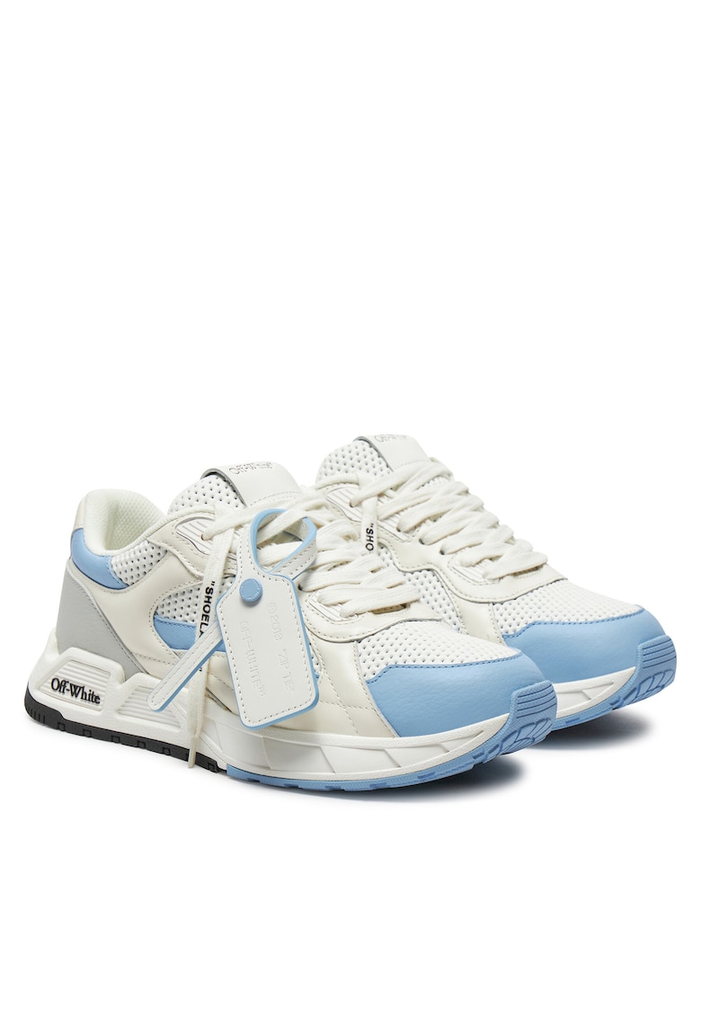 Pantofi sport dama - textil - alb/albastru -