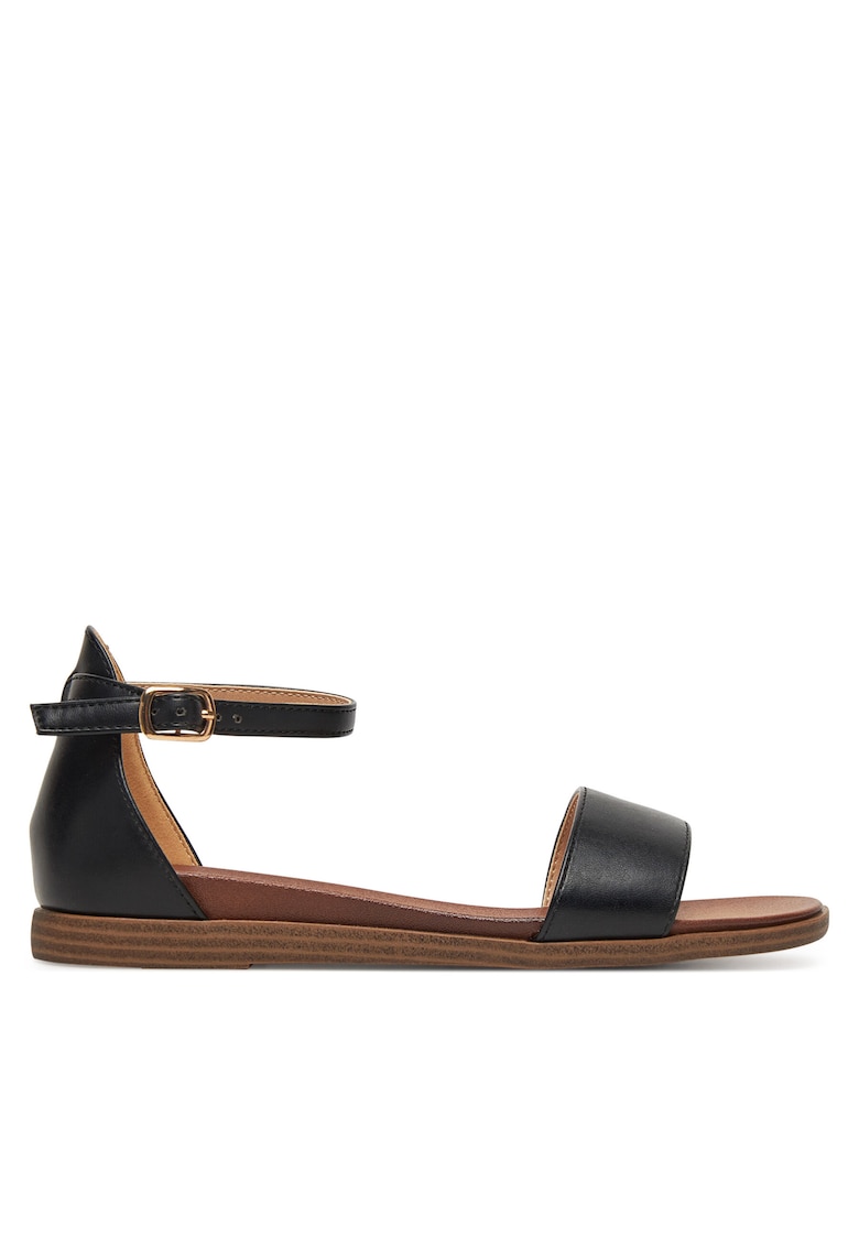 Sandale dama - material textil - Negru