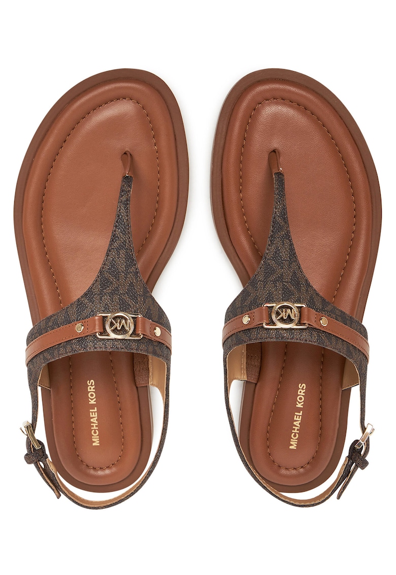 Sandale dama - Piele ecologica - Maro -