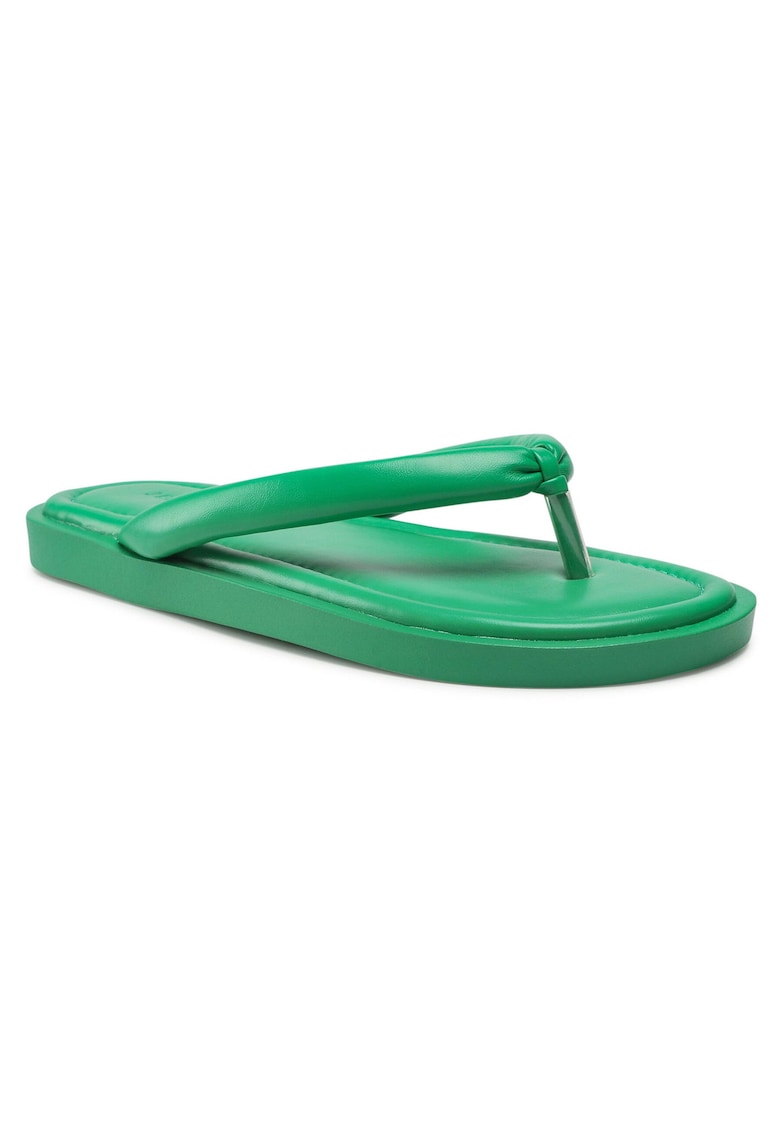 Slapi dama verde - piele ecologica -