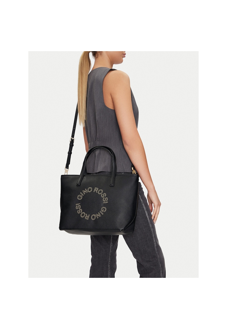 Geanta dama WEN-77 - piele ecologica - neagra