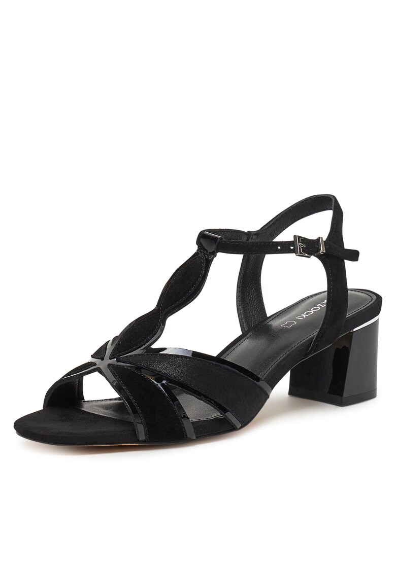 Sandale dama piele naturala negru - Negru