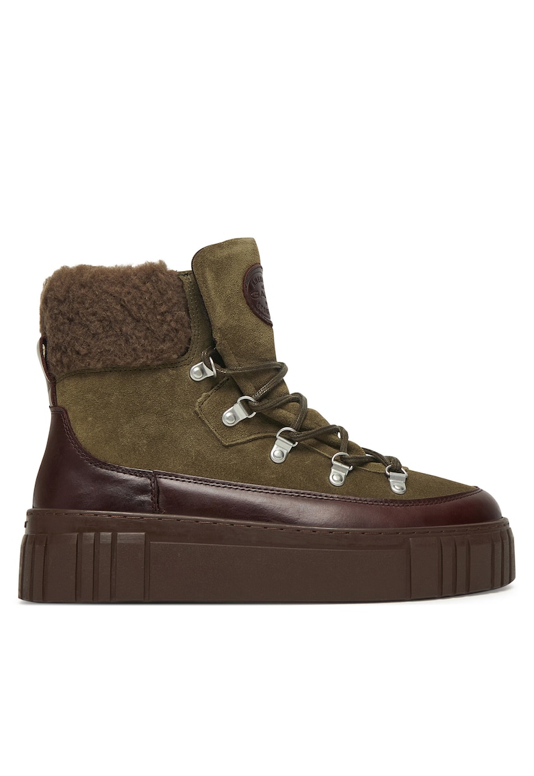 Ghete dama G719 - piele naturala - culoare verde