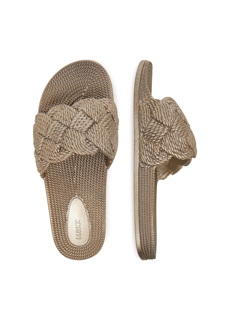 Slapi dama - auriu - tesatura -