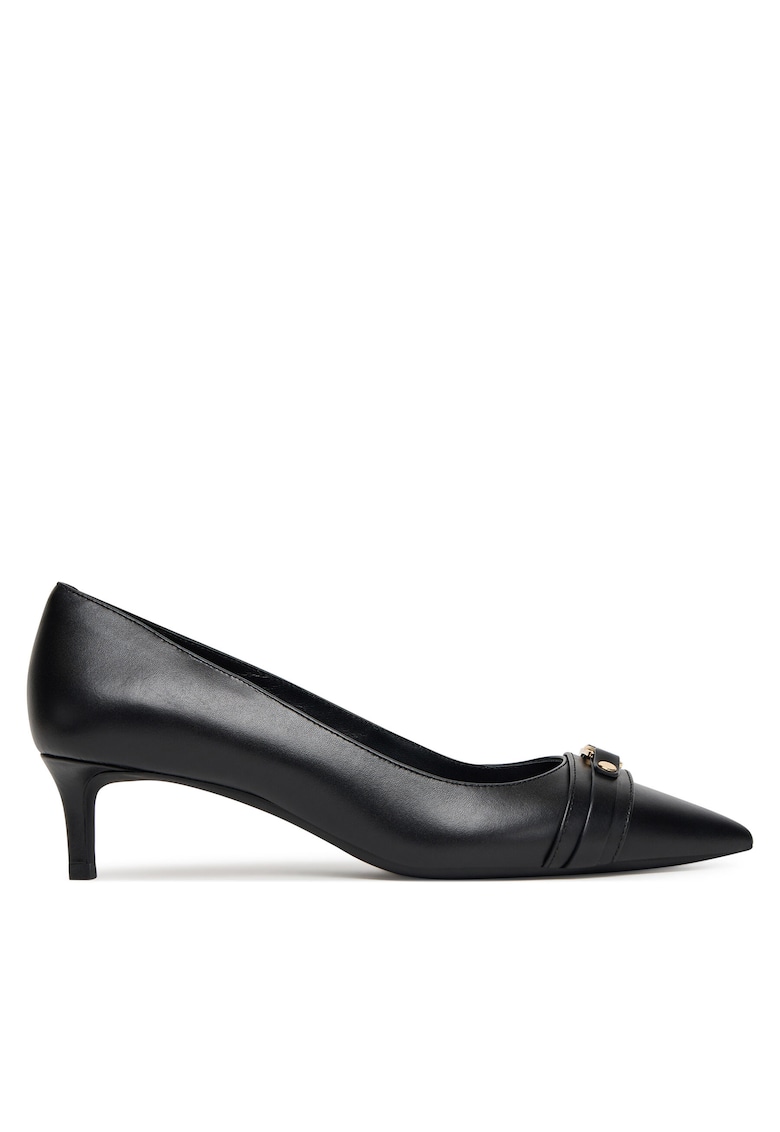 Pantofi dama - toc - piele naturala - negru -